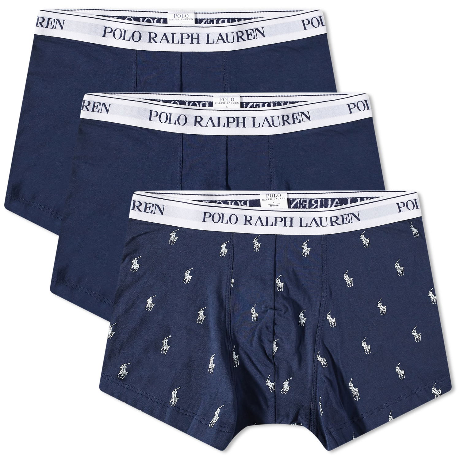 Boksere Polo by Ralph Lauren Classic Trunk - 3 Pack Mørkeblå | 714830299058, 0