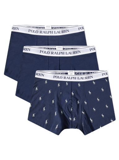 Boksere Polo by Ralph Lauren Classic Trunk - 3 Pack Mørkeblå | 714830299058