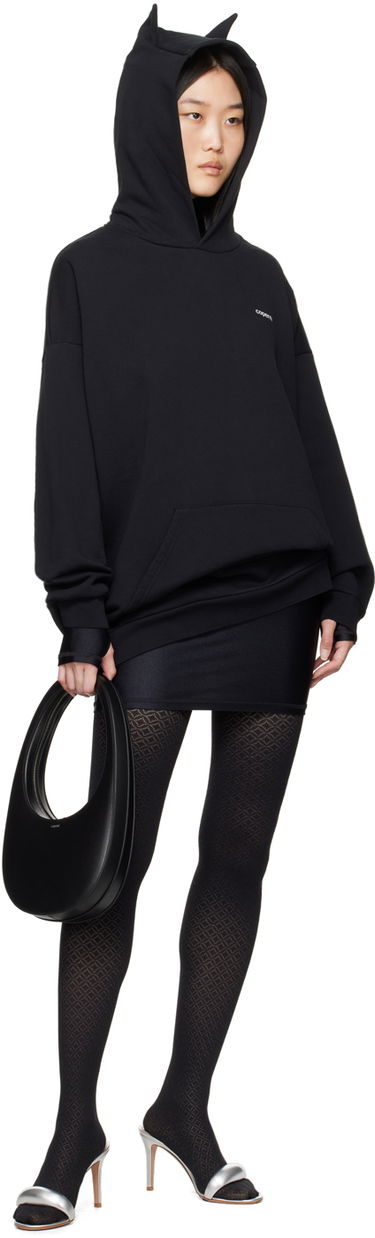 Sweatshirt Coperni Coperni Hooded Minidress Sort | COPJS62523, 3