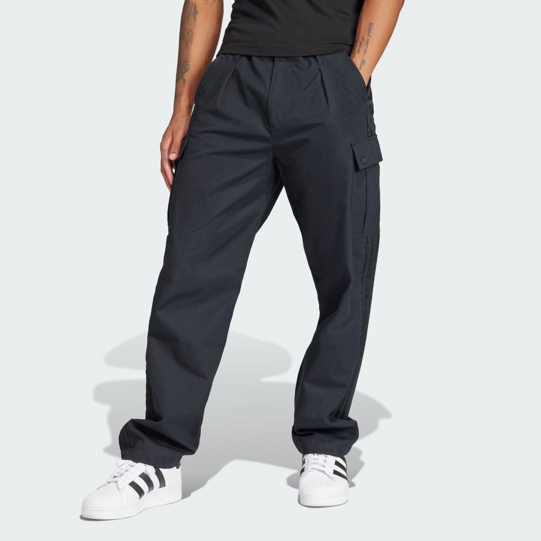 Cargo bukser adidas Originals Premium Essentials+ Cargo Pants Sort | IR7737, 0
