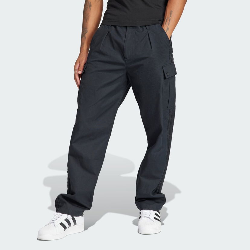 Cargo bukser adidas Originals Premium Essentials+ Cargo Pants Sort | IR7737
