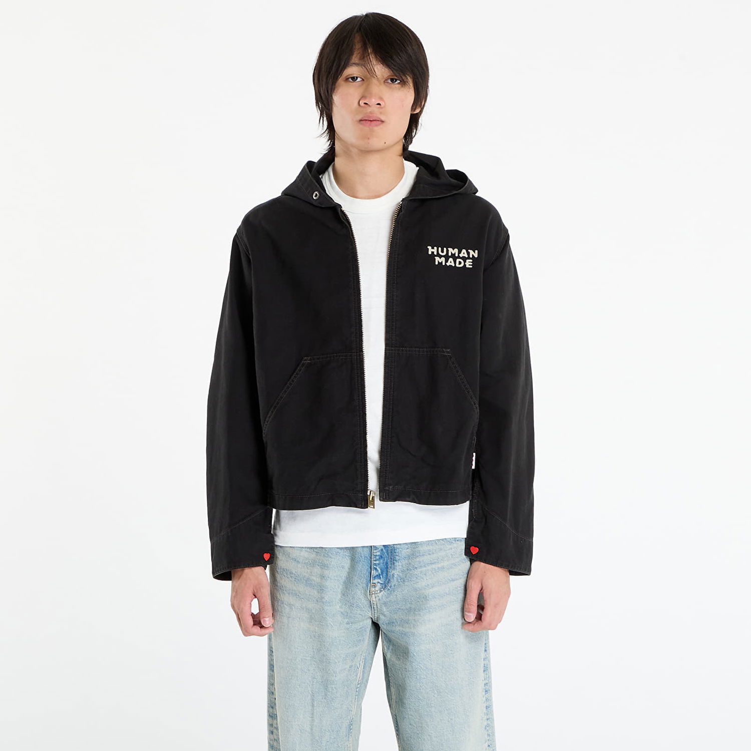 Jakke Human Made HUMAN MADE Hooded Jacket Sort | HM30JK033BK, 0