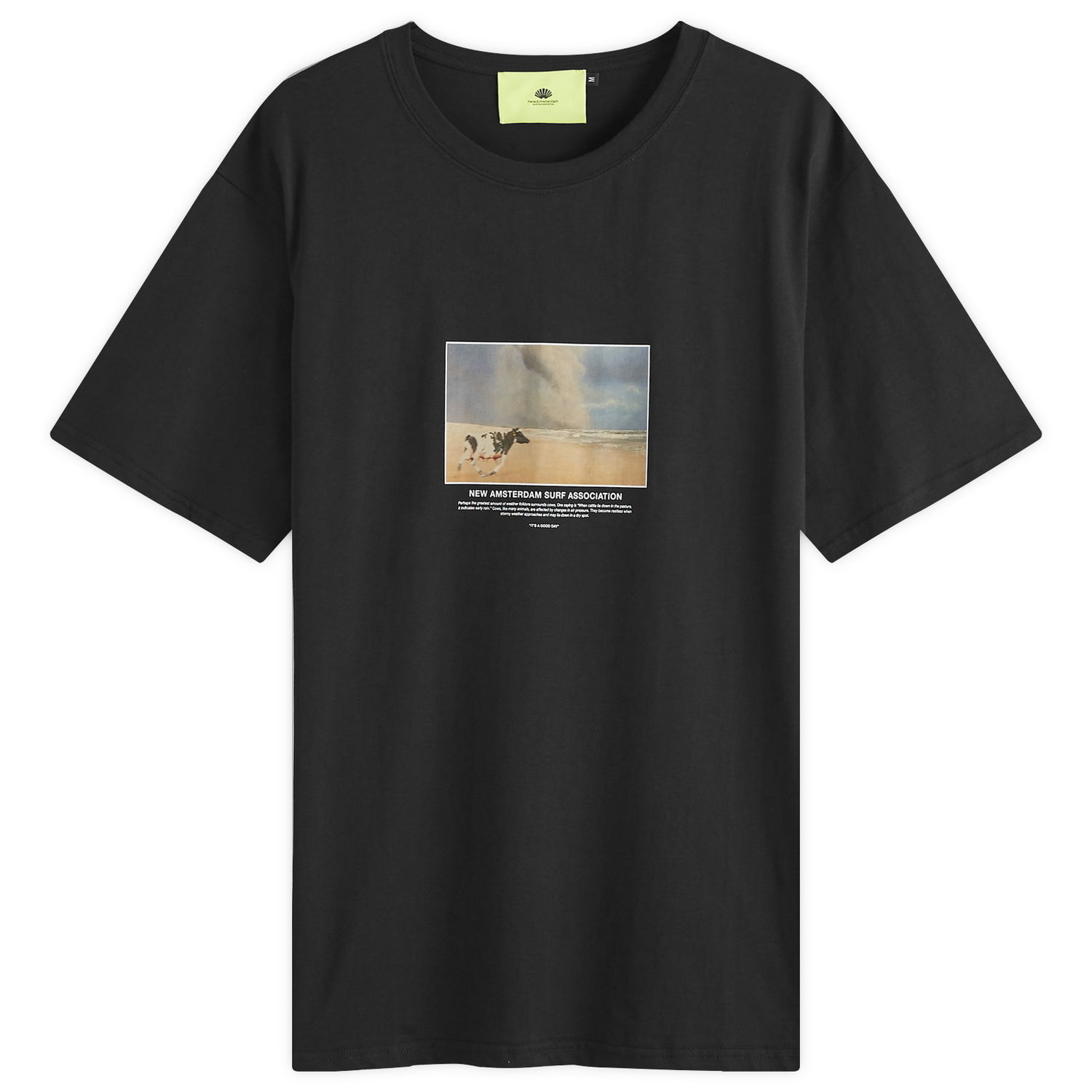 T-shirt New Amsterdam Surf Association New Amsterdam Cow T-Shirt Sort | 2402139001, 0