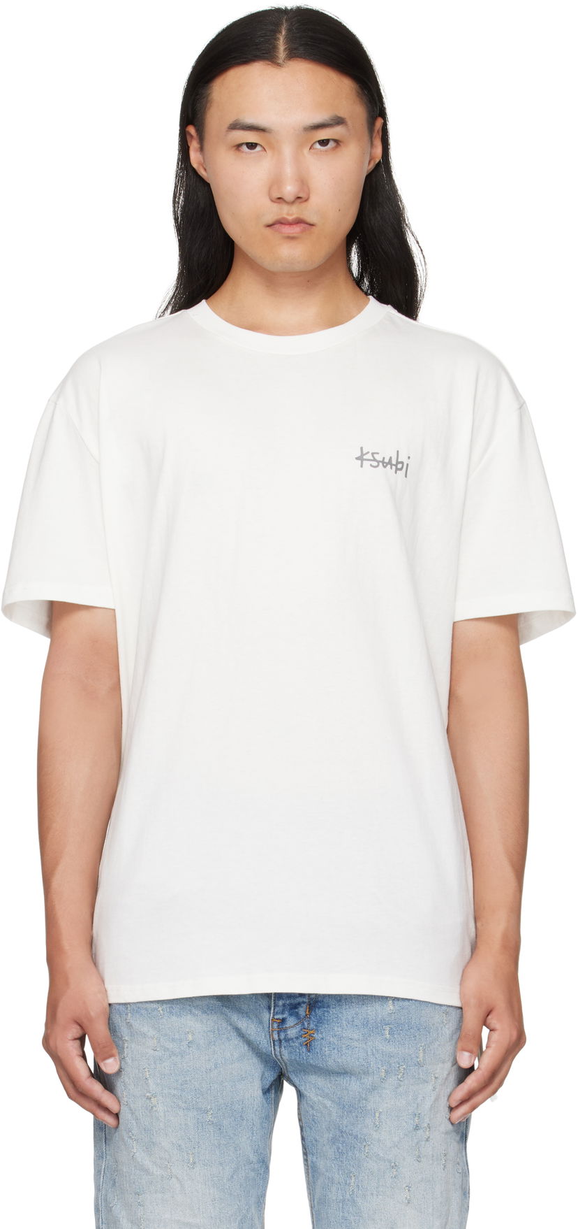 T-shirt Ksubi Ksubi All Day Biggie T-Shirt Hvid | MFA25TE003