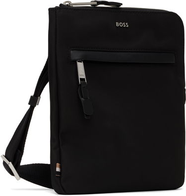 Skuldertaske BOSS BOSS Canvas Messenger Bag Sort | 50529082, 1