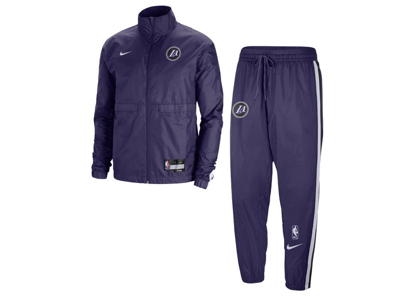 Træningsdragt Nike NBA Los Angeles Lakers Courtside City Edition Tracksuit Midnight Blue Lilla | DN4722-535