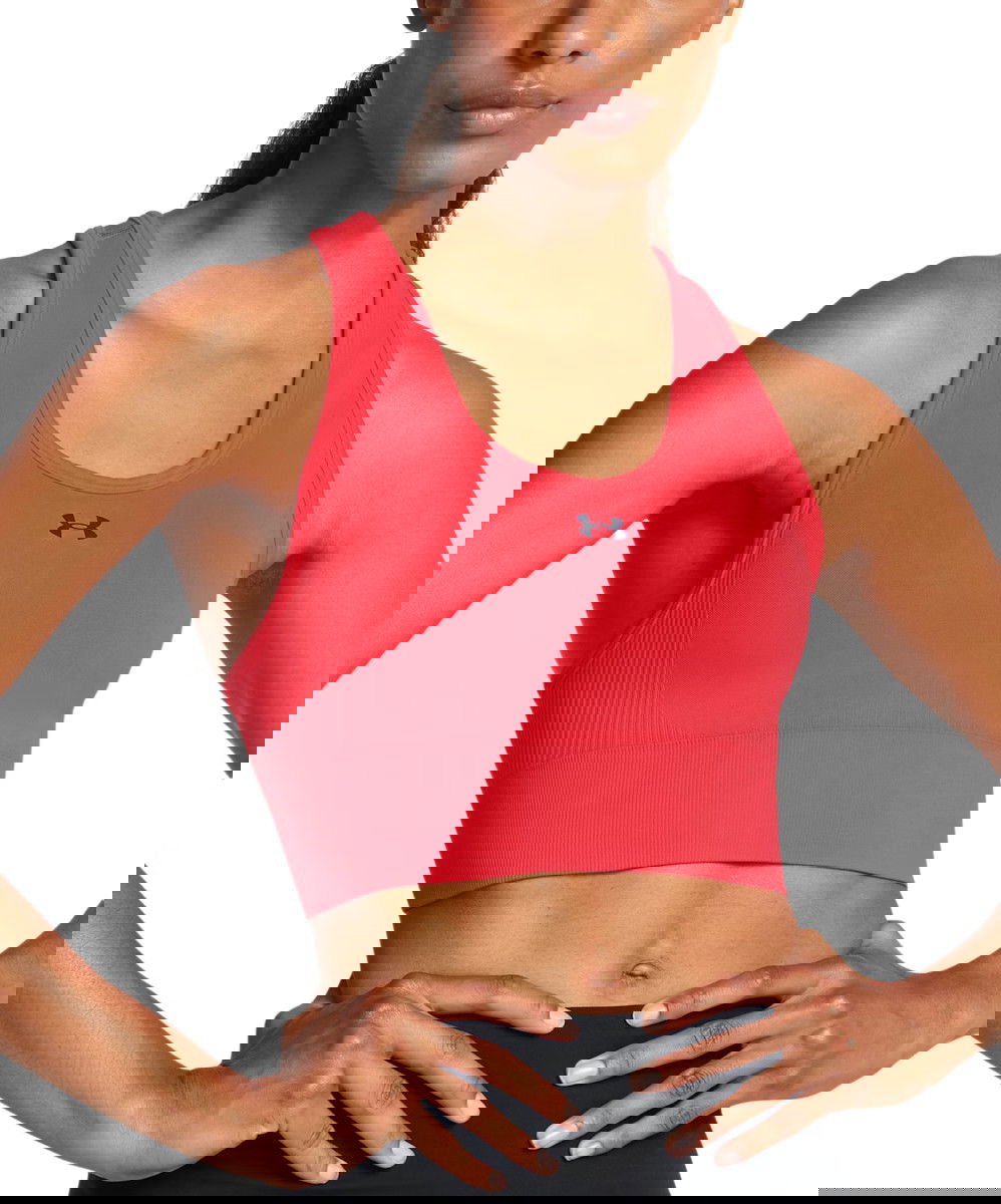 Bh Under Armour Seamless Mid Bra Rød | 1384419-713, 0