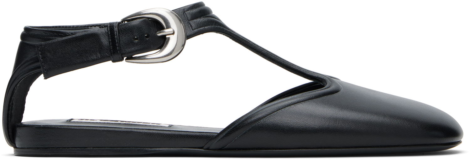 Sneakers og sko Jil Sander Jil Sander Mary Jane Ballerina Flats Sort | J16WP0131_P8226, 0