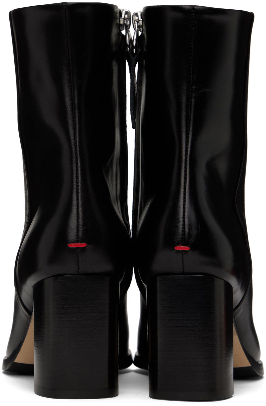 Skopleje Aeyde Aeyde Gloria Leather Block Heel Boots Sort | A11-AB-MLPP75TB-0122-800-001, 1