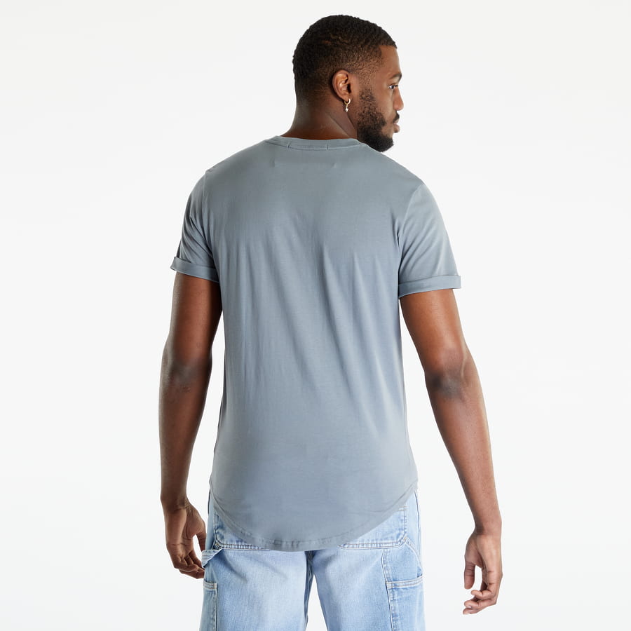 T-shirt CALVIN KLEIN Badge Turn Up Sleeve Grå | J30J315319 PN6, 1