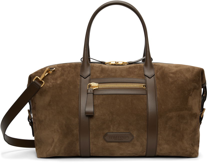 Rejsetaske Tom Ford Tom Ford Buckley Suede Holdall Duffle Bag Brun | H0618-LCL323G