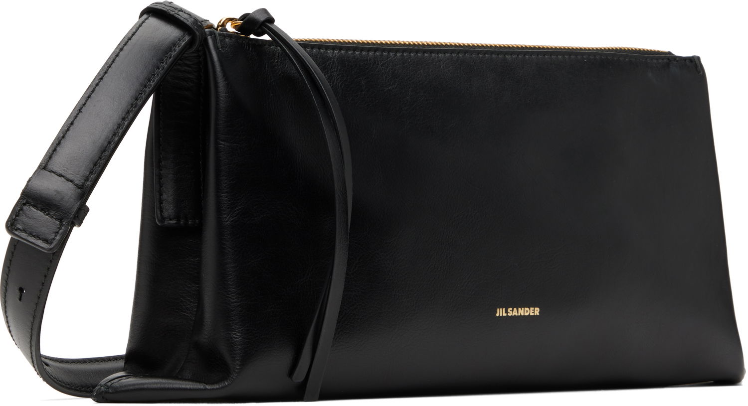 Skuldertaske Jil Sander Jil Sander Empire Small Leather Shoulder Bag Sort | J07WD0051_P6569, 1