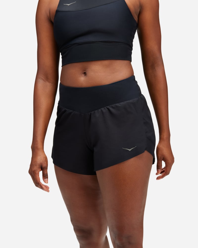 Shorts Hoka One One Glide 4 Inch Running Shorts Sort | 1151091-BLK
