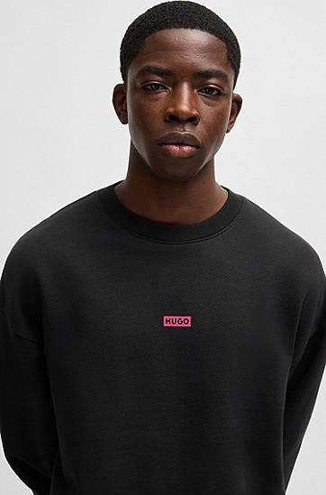 Sweater BOSS HUGO Logo Sweatshirt Sort | 50510732, 1