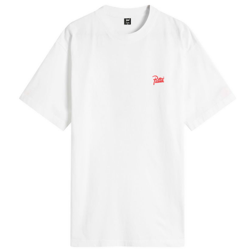 T-shirt Patta Patta Smooth Operator T-Shirt, Size X-Small Hvid | POC-AW25-1000-290-0081-002