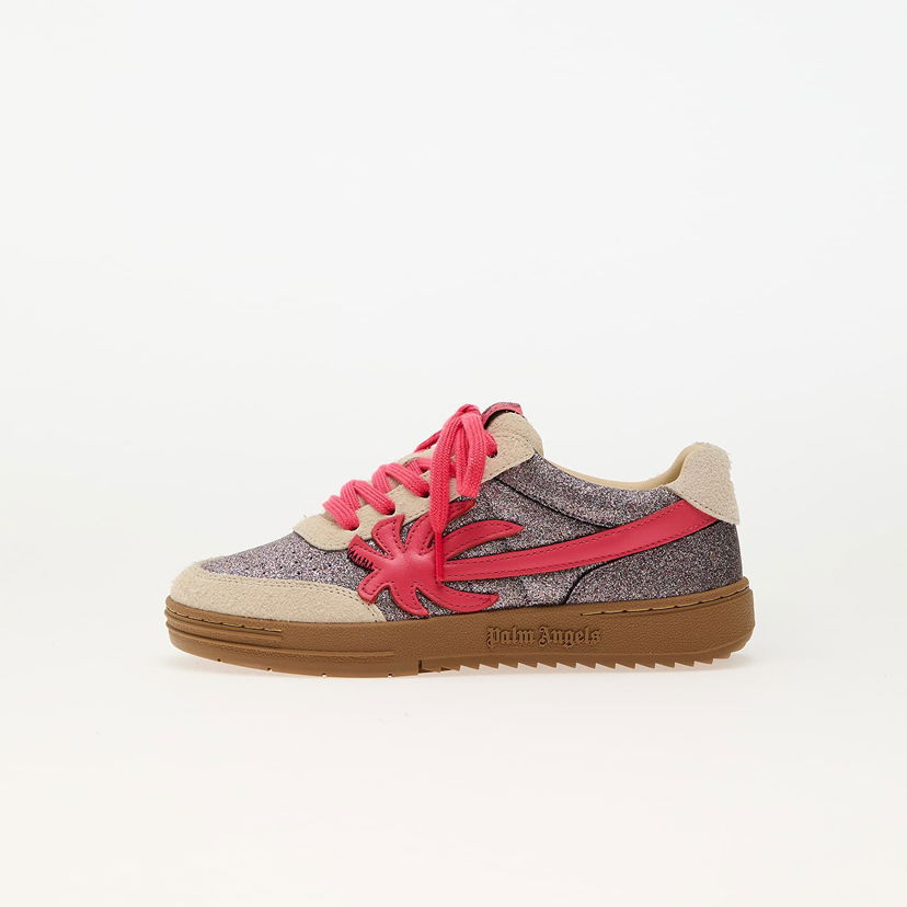 Sneakers og sko Palm Angels Kids Palm Beach University Glitter Silver Lilla | PGIA014S25LEA0017229