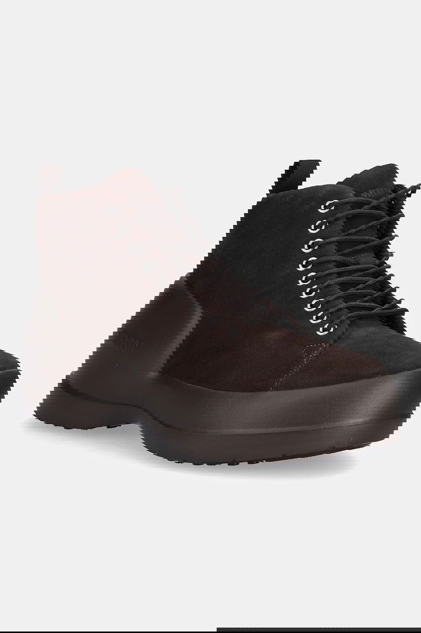 Sneakers og sko Moon Boot MEZZALUNA LACE UP MID SUEDE Boots Brun | 80D2500030.M010, 0