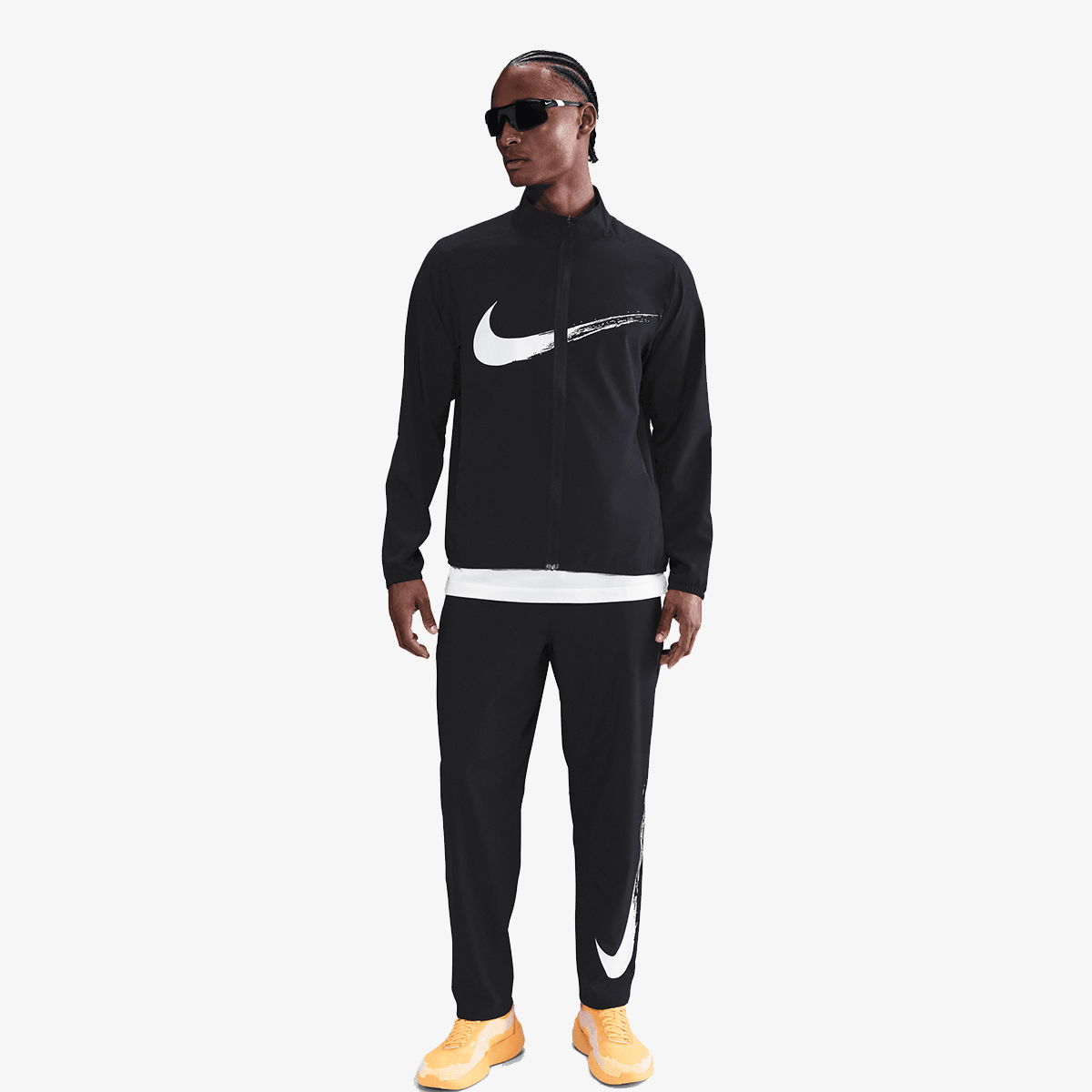 Jakke Nike Men's Form Graphic Jacket Sort | HV0394-010, 0