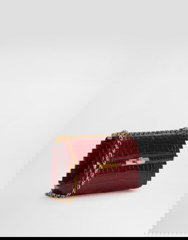 Håndtaske Dolce & Gabbana Dolce & Gabbana Marlene City Mini Polished Alligator Shoulder/Crossbody Bag Bourgogne | BB7766A2R0880346, 2