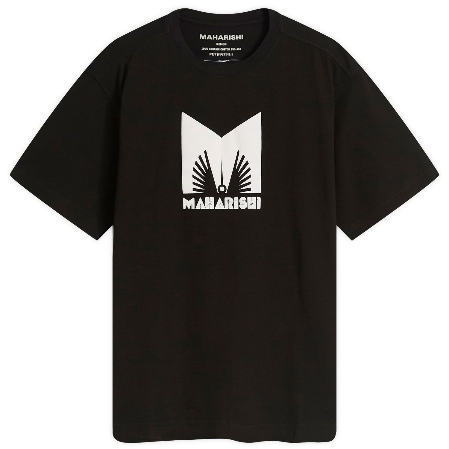 T-shirt Maharishi Men's Kung Fulery Graphic T-Shirt, Size Large Sort | 1581-BLK, 1