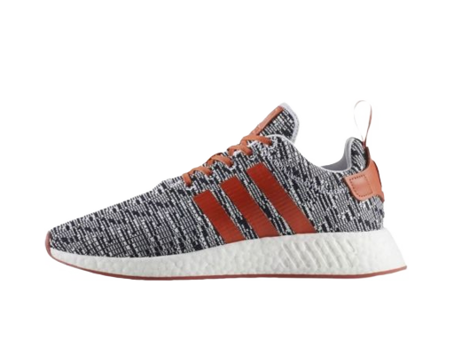 Sneakers og sko adidas Originals NMD R2 White Grey Solar Red Grå | CQ0720