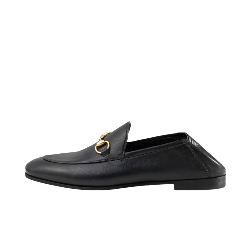 Sneakers og sko Gucci Horsebit Slip On Loafer Black Leather Sort | 414998 DLC00 1000