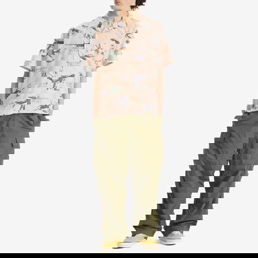 Skjorte Human Made Human Made Aeroplane Vacation Shirt, Size Large Lyserød | HM29SH025-PNK, 4