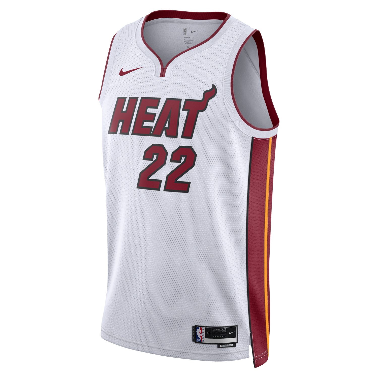 Jersey Nike Dri-FIT NBA Swingman Miami Heat Association Edition 2022/2023 Hvid | DN2083-100, 0