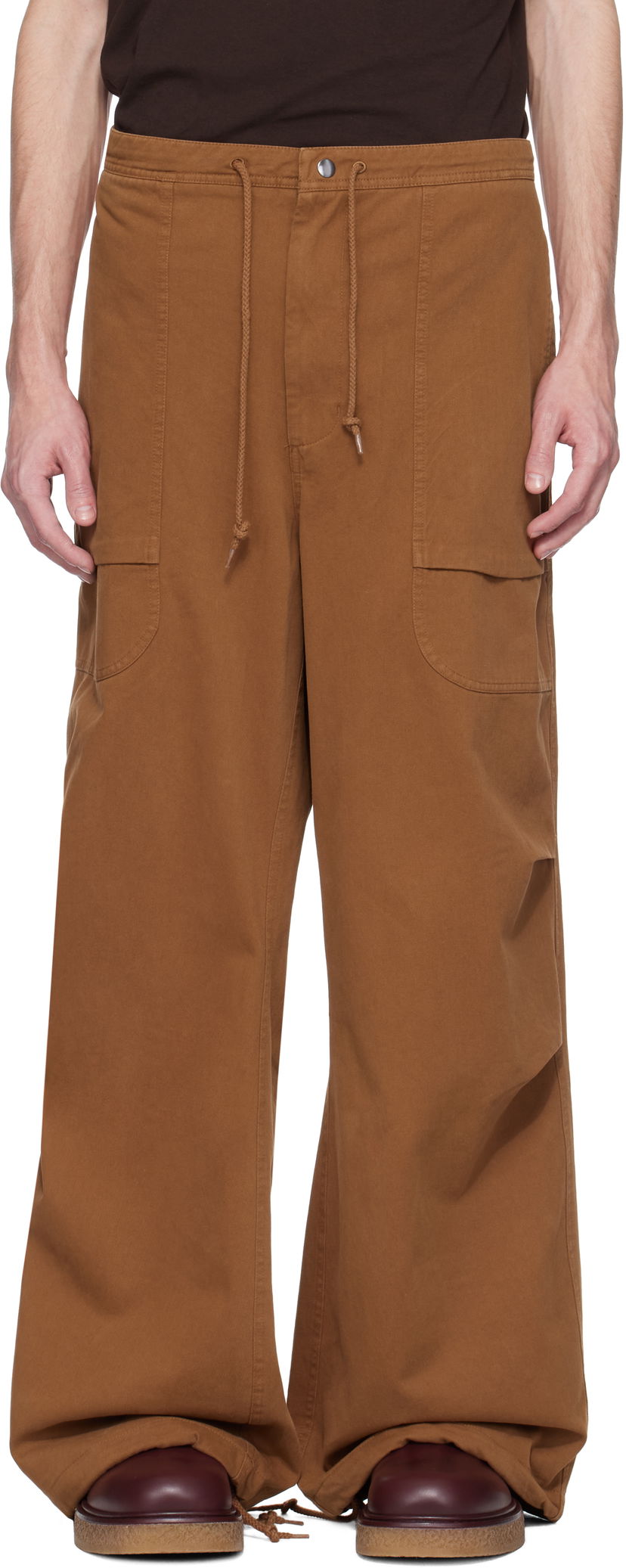 Cargo bukser Entire Studios Entire Studios Barren Cargo Trousers Brun | ESU-S25-3021-CO