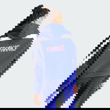Sweatshirt adidas Performance Team France Full-Zip Blå | IS5091, 4