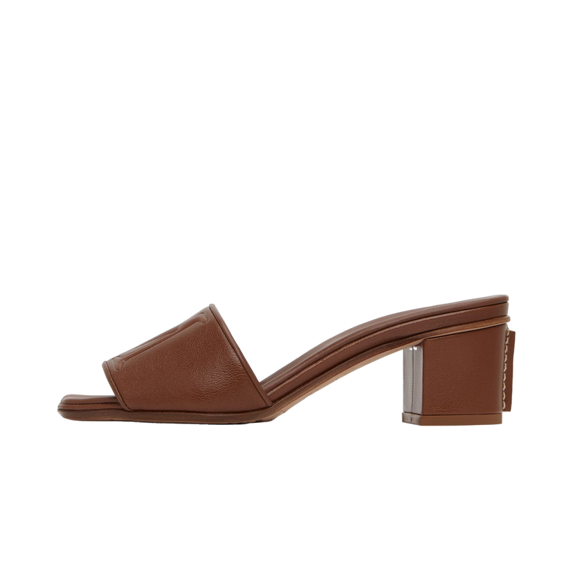 Sneakers og sko Max Mara Max Mara Embossed Heeled Sandals Brun | 2345211131600 MM81128