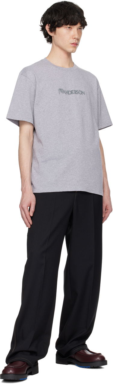 T-shirt JW Anderson JW Anderson Logo Embroidery T-Shirt Grå | JT0258-PG1510, 3