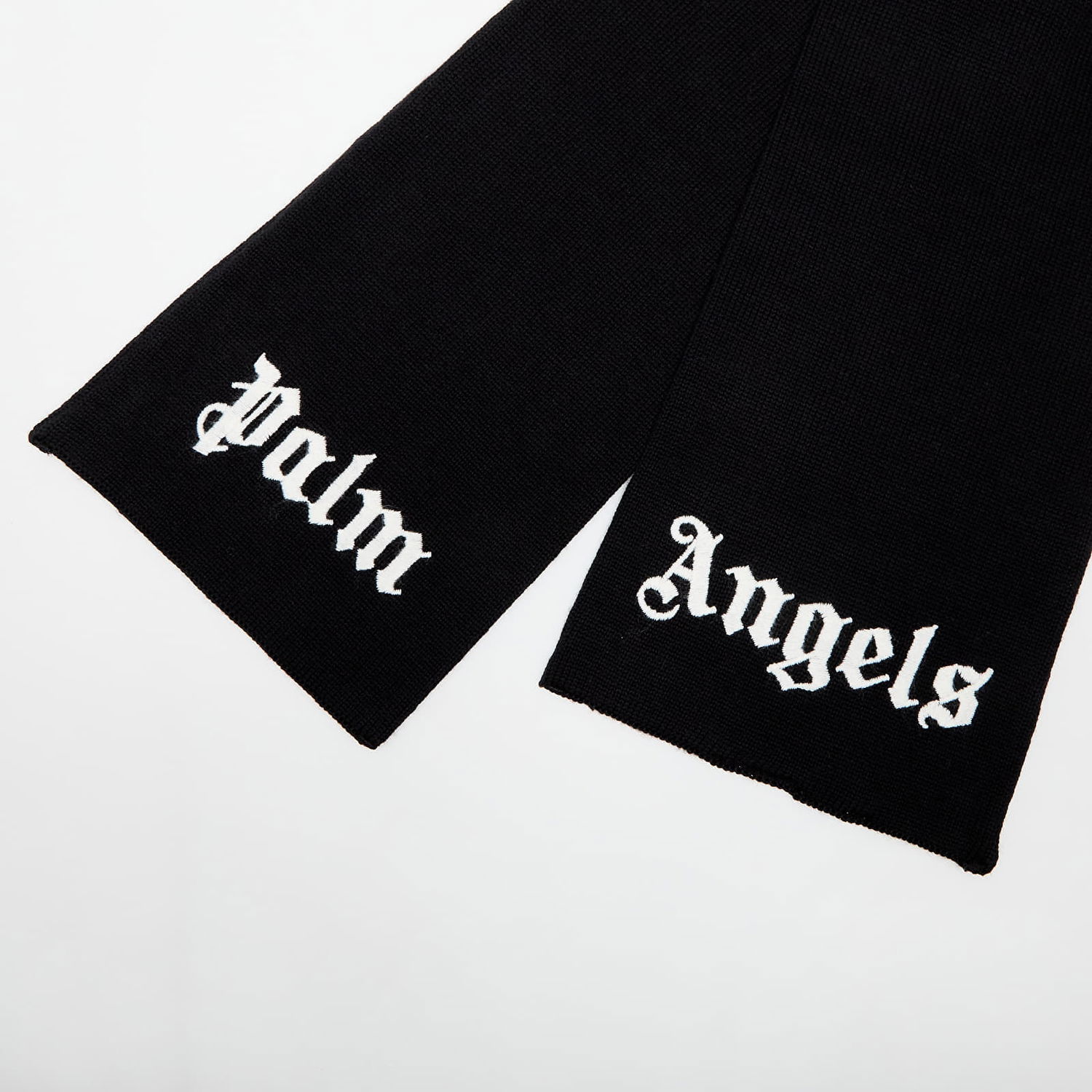 Tørklæde Palm Angels Palm Angels Kids Logo Knit Scarf Sort | PBMA008C99KNI0011001, 1