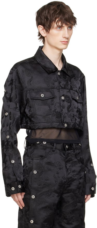 Jakke Feng Chen Wang Feng Chen Wang Dragon Jacquard Convertible Jacket Sort | FUS17JK07, 3