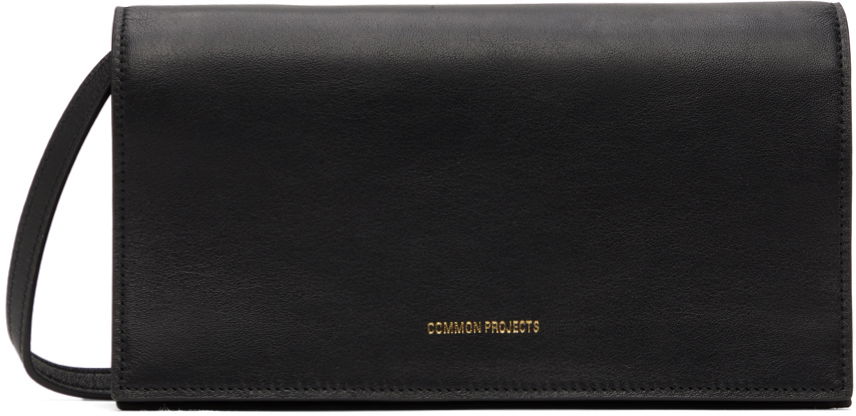 Skuldertaske Common Projects Common Projects Small Leather Messenger Bag Sort | ARTICLE 9190, 0