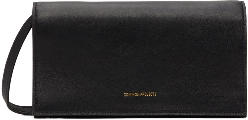 Skuldertaske Common Projects Common Projects Small Leather Messenger Bag Sort | ARTICLE 9190