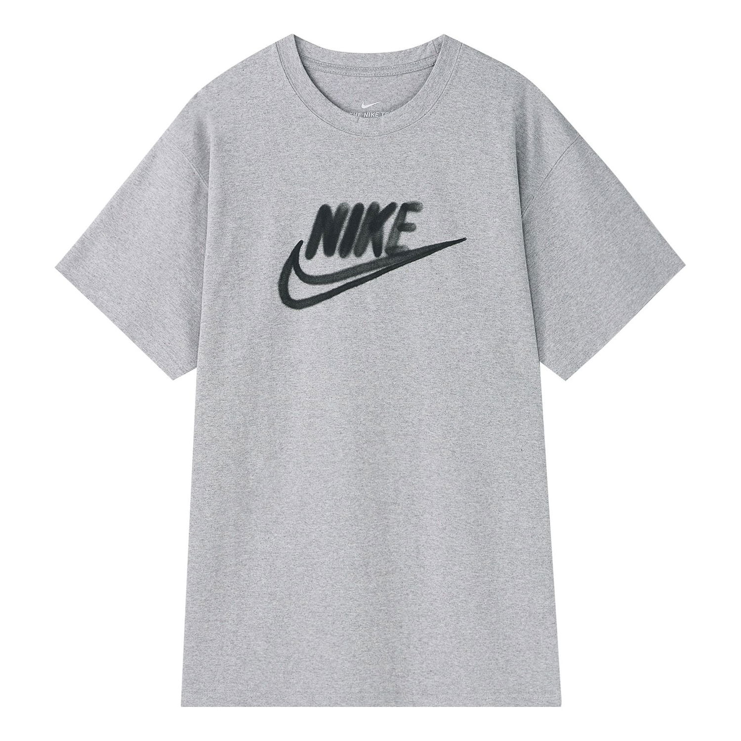 T-shirt Nike Short Sleeve Graffiti Logo T-Shirt Grå | CT6491-902, 0
