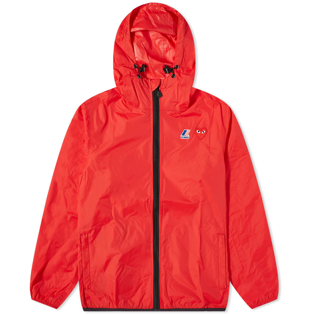 Parka Comme des Garçons K-Way x Full Zip Packable Jacket Rød | P1J501-2, 0