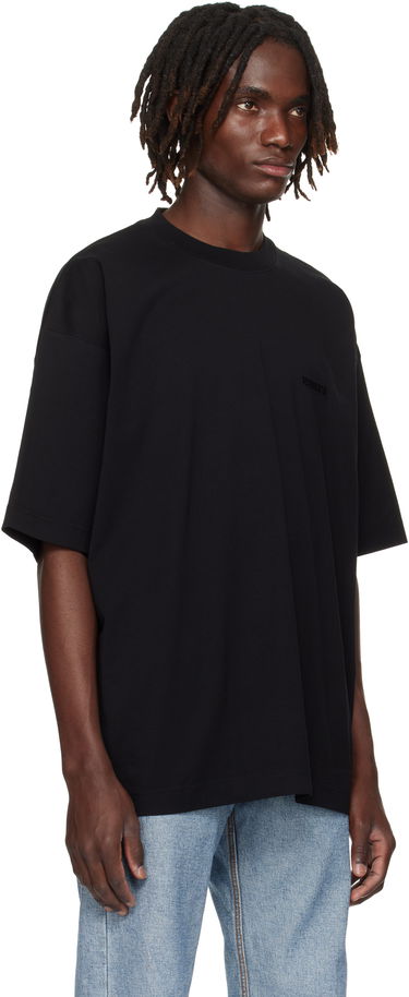 T-shirt VETEMENTS Logo Oversized T-shirt Sort | UH76TR100B, 1