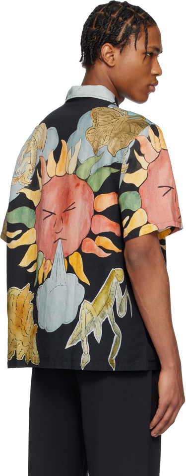 Skjorte OUR LEGACY Our Legacy Box Print Short Sleeve Shirt Sort | M2252BSP, 2