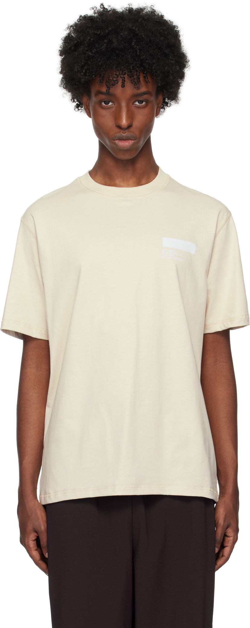 T-shirt AFFXWRKS Standardized T-shirt Beige | FW24T02