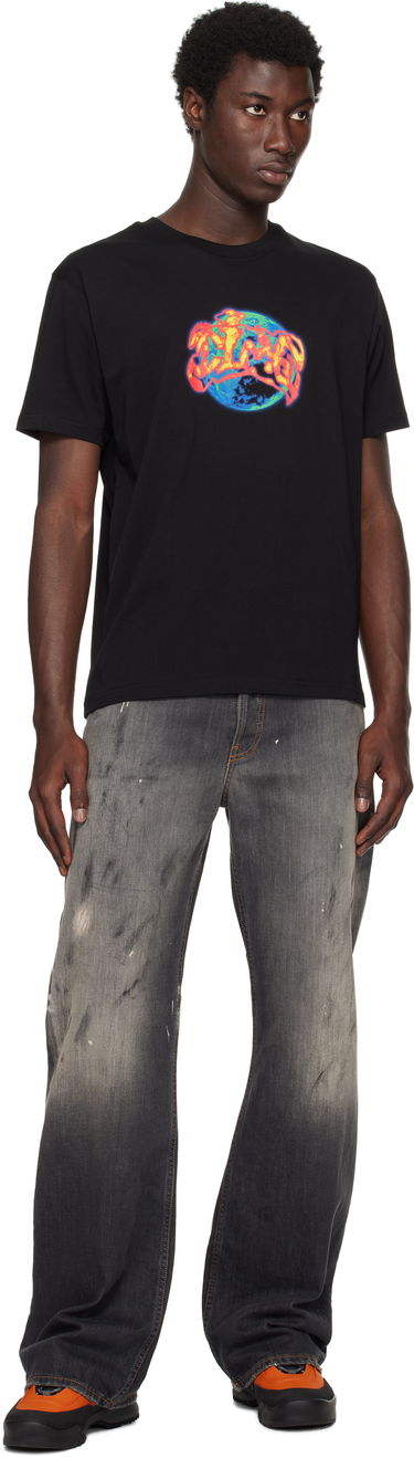 T-shirt Dime Dime Global Graphic T-Shirt Sort | DIMESU2558BLK, 3