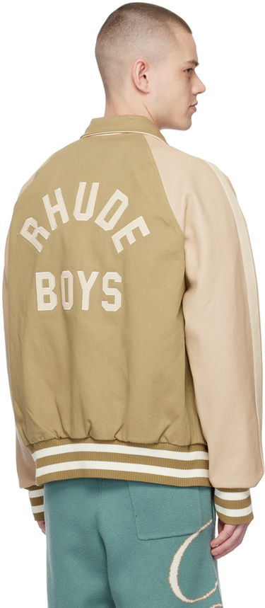 Bomberjakke Rhude Rhude 'Rude Boys' Bomber Jacket Beige | RHSS23JA77012269, 2