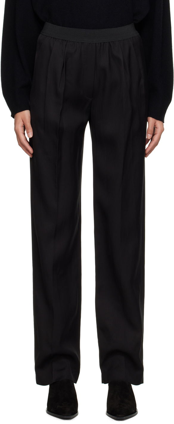 Bukser Loulou de Saison Loulou de Saison Takaroa Trousers Sort | TAKAROA