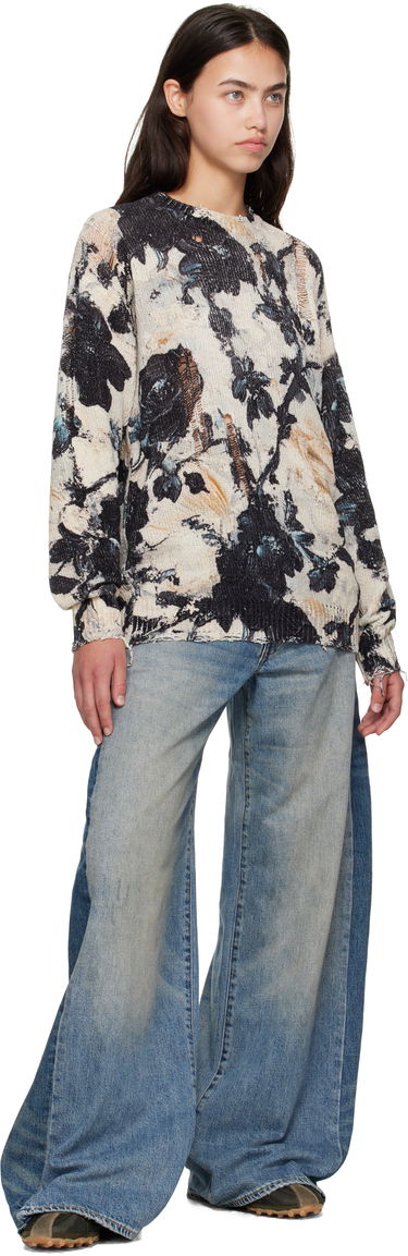 Sweater R13 R13 Printed Boyfriend Sweater Flerfarvet | R13WY199-Y220A, 3