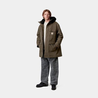 Parka Carhartt WIP Siberia Hooded Parka with Faux Fur Lining Vitola Grøn | I035365_5, 3