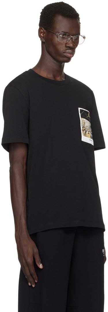 T-shirt Helmut Lang Helmut Lang Overpass Postcard Graphic T-Shirt Sort | O06HM514, 1