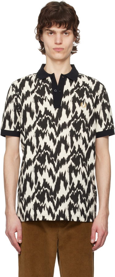 Polo skjorte Fred Perry Fred Perry Animal Print Polo Beige | M8690, 0
