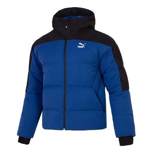 Puffer jakke Puma Padded Down Jacket Blå | 537685-16