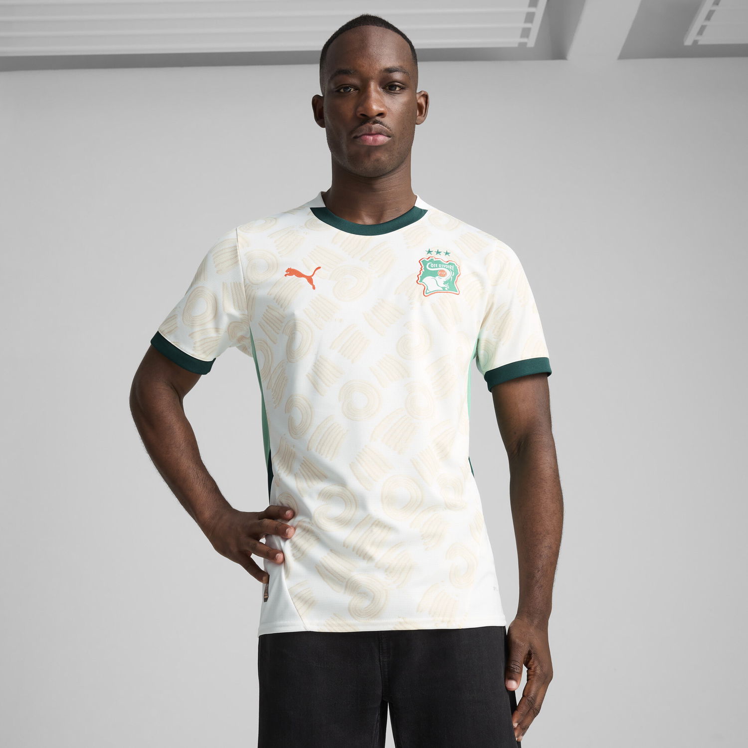 T-shirt Puma Ivory Coast Away 2025 Jersey Hvid | 777210_02, 0
